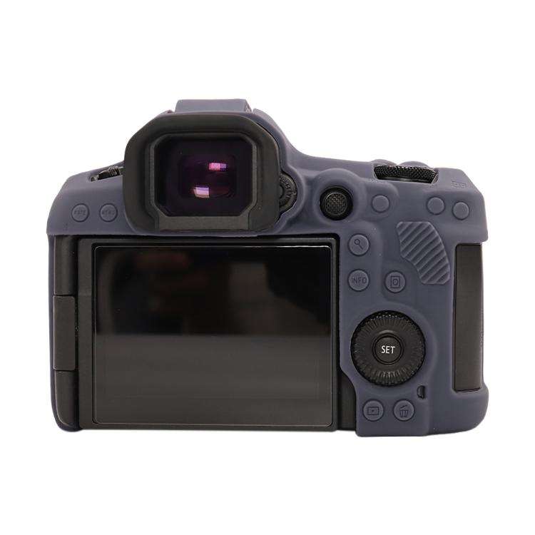 For Canon EOS R5 Mark II / R5II Glossy Soft Silicone Protective Case(Blue)