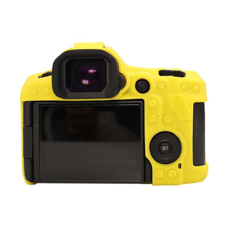 For Canon EOS R5 Mark II / R5II Glossy Soft Silicone Protective Case(Yellow)