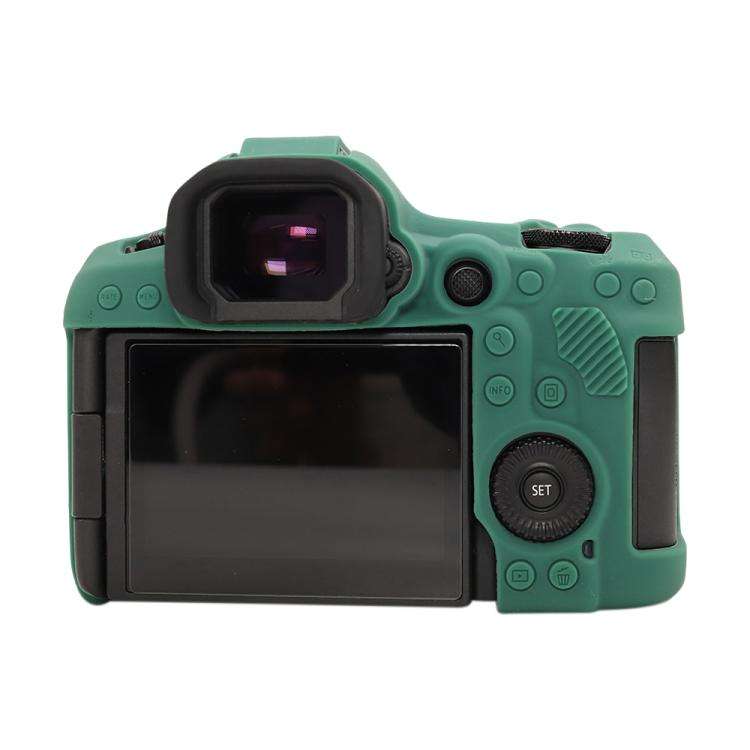 For Canon EOS R5 Mark II / R5II Glossy Soft Silicone Protective Case(Green)