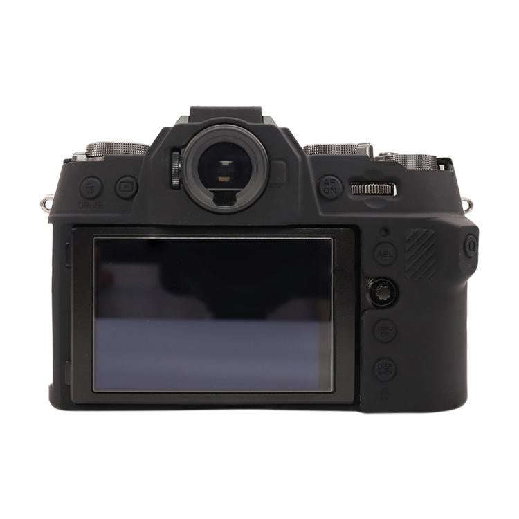 For FUJIFILM X-T50 Glossy Soft Silicone Protective Case(Black)