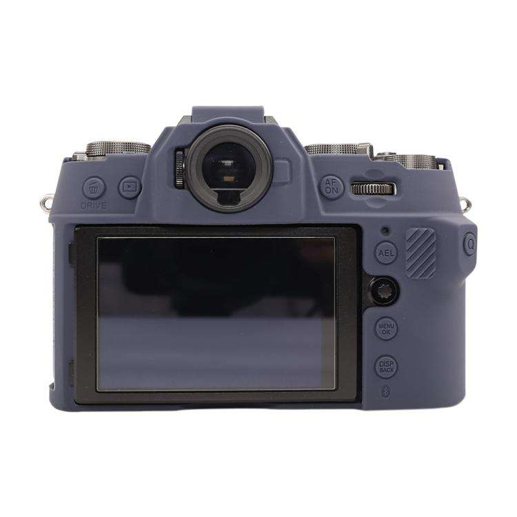 For FUJIFILM X-T50 Glossy Soft Silicone Protective Case(Blue)