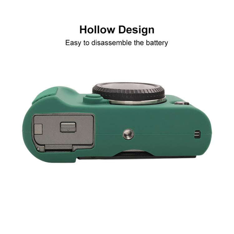 For FUJIFILM X-T50 Glossy Soft Silicone Protective Case(Green)
