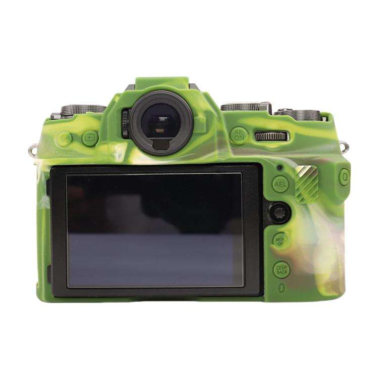 For FUJIFILM X-T50 Glossy Soft Silicone Protective Case(Camouflage)