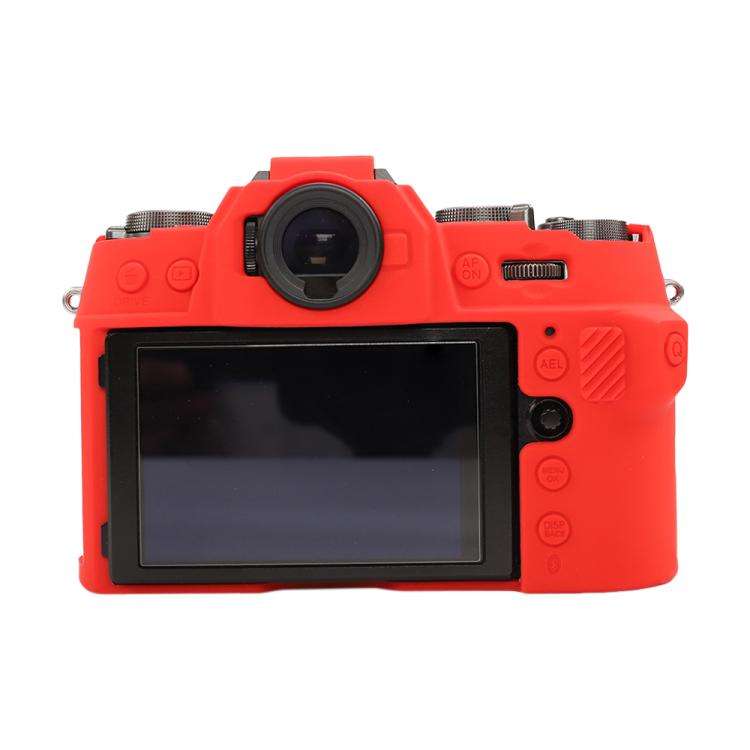 For FUJIFILM X-T50 Glossy Soft Silicone Protective Case(Red)