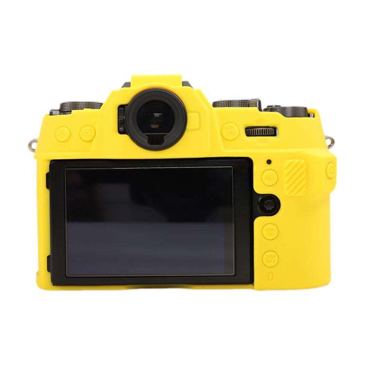 For FUJIFILM X-T50 Glossy Soft Silicone Protective Case(Yellow)