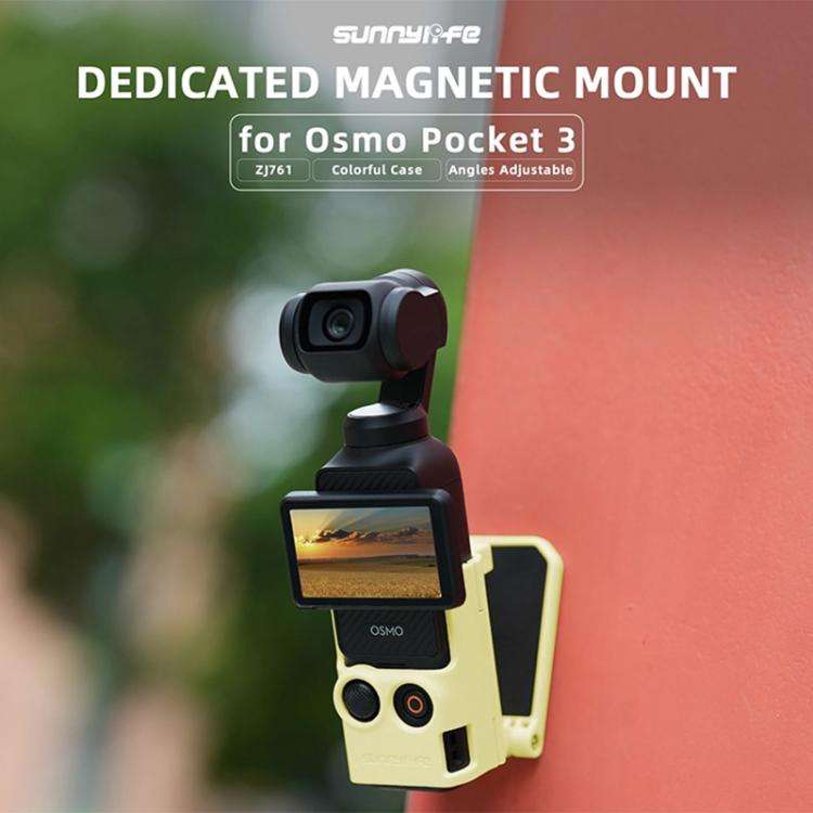 For DJI OSMO Pocket 3 Sunnylife Multifunctional Magnetic Mount Tabletop Base Bracket(Black)