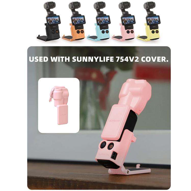 For DJI OSMO Pocket 3 Sunnylife Multifunctional Magnetic Mount Tabletop Base Bracket(Yellow)