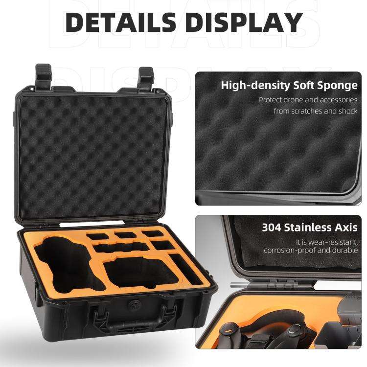 For DJI Mavic 4 Pro Sunnylife Safety Carrying Case Hard Travel Case Large Capacity Waterproof Sho...