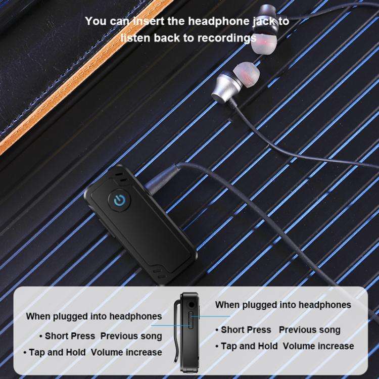 M01 Clip-on Digital Voice Recording Pen No Memory(Black)