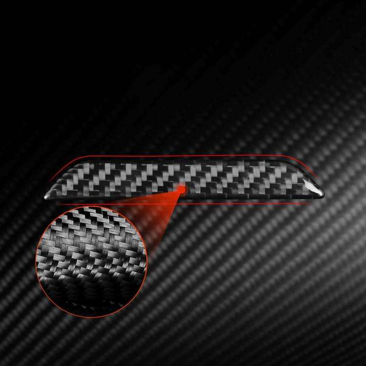 For Tesla Model 3 / Y / S / X Carbon Fiber Car Trunk Logo Decorative Sticker, Left and Right Driv...
