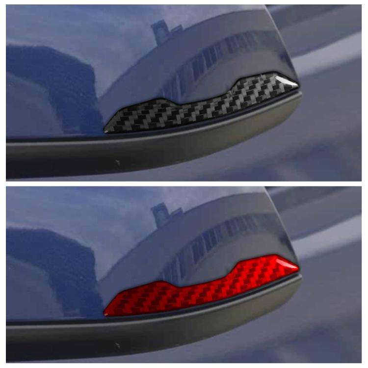 For Tesla Model 3 / Y / S / X 2pcs/Set Carbon Fiber Car Rearview Mirror Anti-collision Decorative...