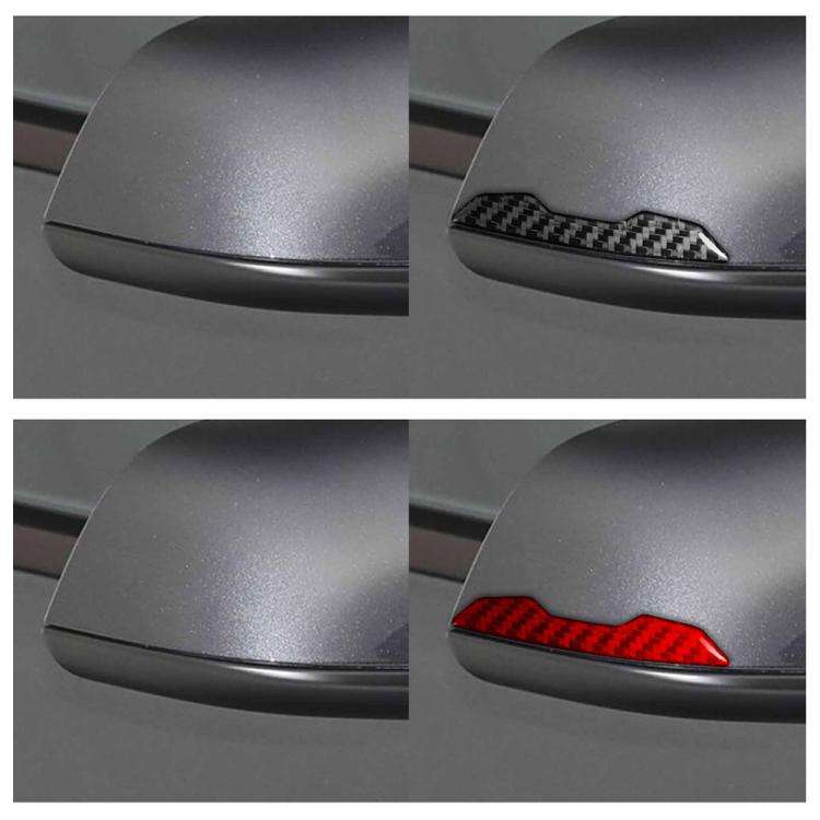 For Tesla Model 3 / Y / S / X 2pcs/Set Carbon Fiber Car Rearview Mirror Anti-collision Decorative...