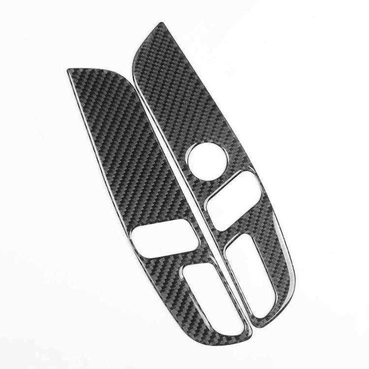 For Tesla Model 3 2023- 2pcs/Set Carbon Fiber Car Seat Adjustment Panel Decorative Sticker, Right...