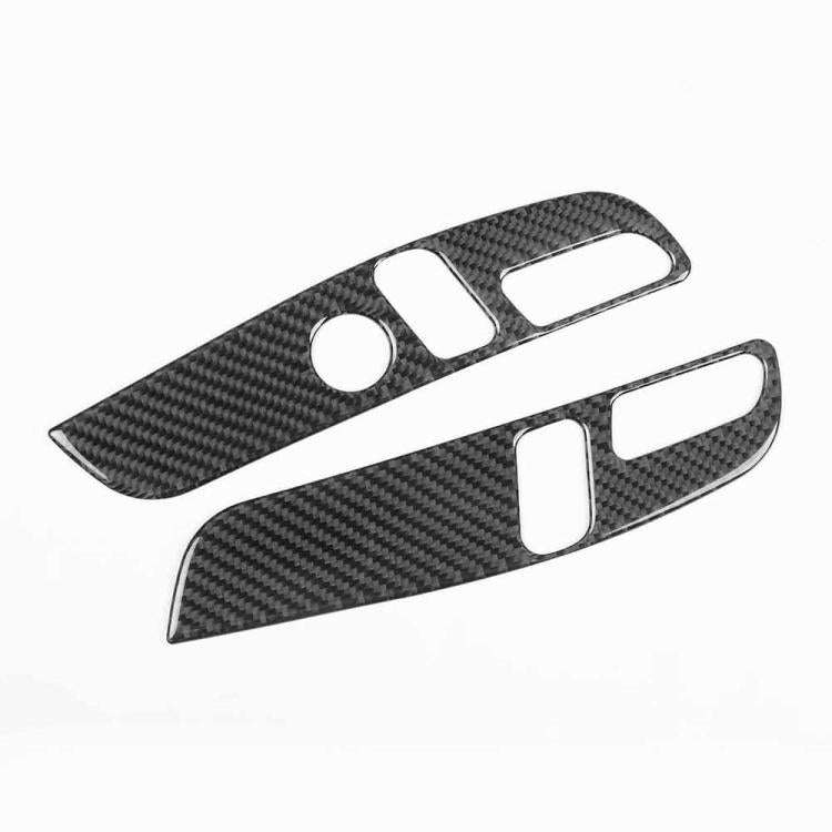 For Tesla Model 3 2023- 2pcs/Set Carbon Fiber Car Seat Adjustment Panel Decorative Sticker, Right...