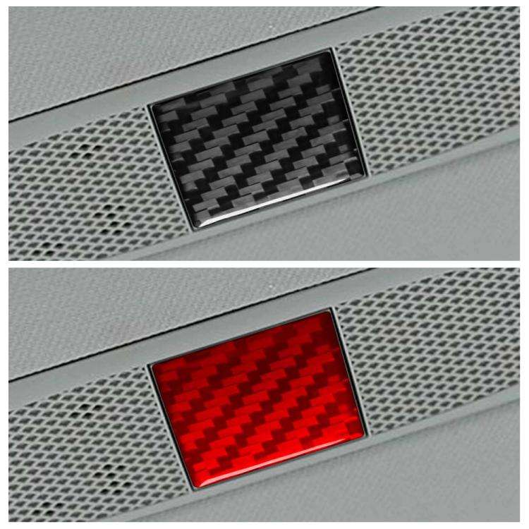 For Tesla Model 3 2019-2022 / Model Y 2019-2024 Carbon Fiber Car Emergency Light Button Decorativ...