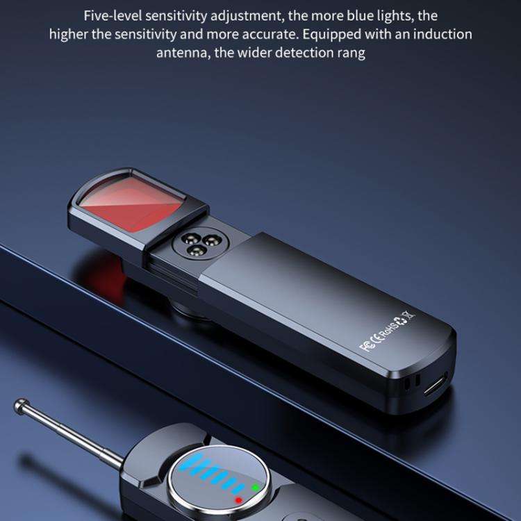 F16 AI Smart GPS Laser Detector Anti-sneak Camera Detector(Black)
