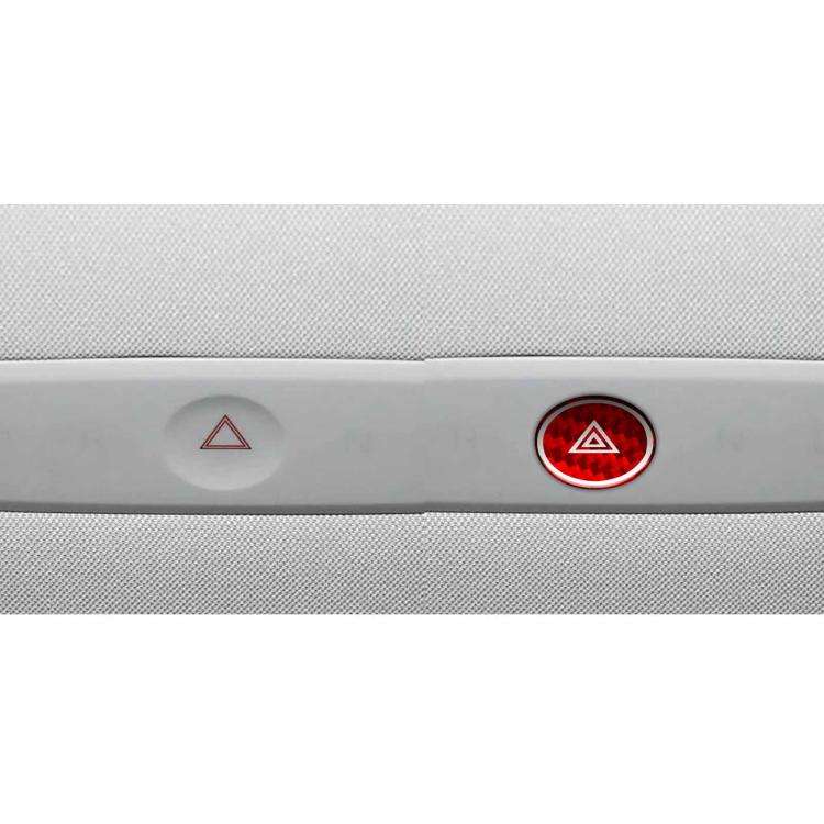 For Tesla Model 3 2023- Carbon Fiber Car Emergency Light Button with Label Decorative Sticker, Le...