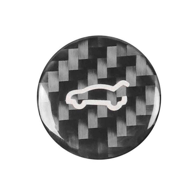 For Tesla Model 3 2023+ / Y New Edition 2025+ Carbon Fiber Car Trunk Button Decorative Sticker, L...
