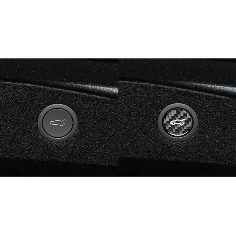 For Tesla Model 3 2023+ / Y New Edition 2025+ Carbon Fiber Car Trunk Button Decorative Sticker, L...