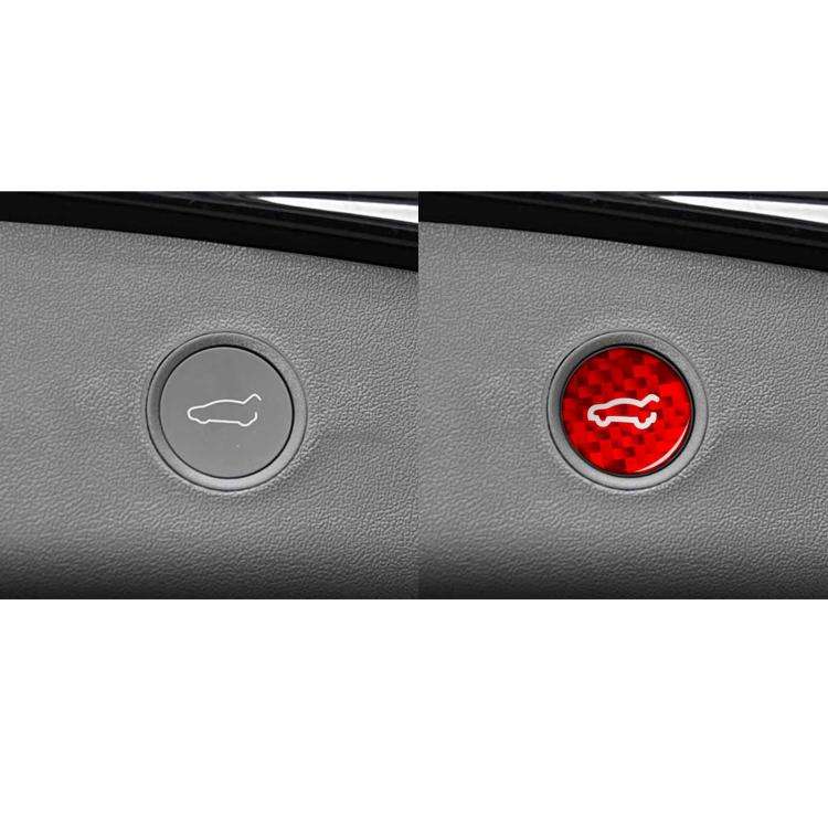 For Tesla Model 3 2019-2023 / Y 2019-2024 Carbon Fiber Car Trunk Button Decorative Sticker, Left ...