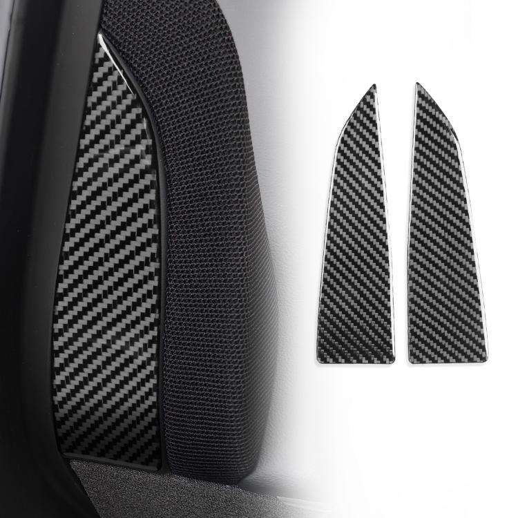 For Tesla Model 3 2023- 2pcs/Set Carbon Fiber Car Interior Door A-Pillar Decorative Sticker, Left...