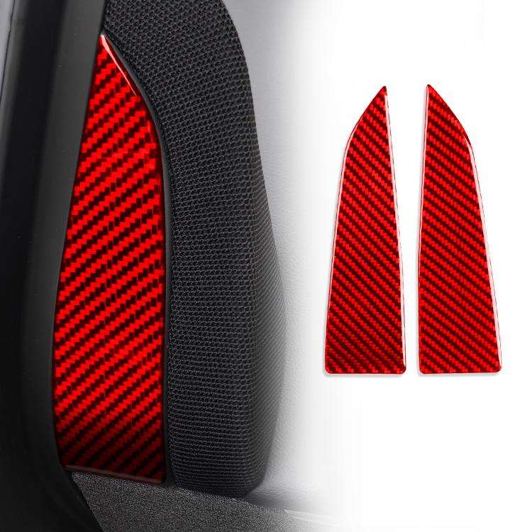 For Tesla Model 3 2023- 2pcs/Set Carbon Fiber Car Interior Door A-Pillar Decorative Sticker, Left...