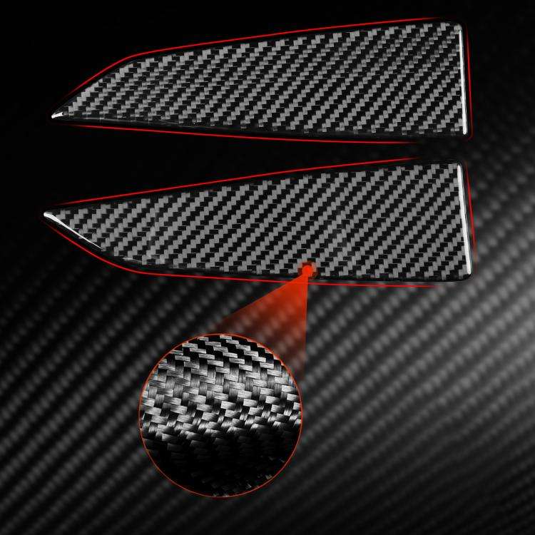For Tesla Model 3 2023- 2pcs/Set Carbon Fiber Car Interior Door A-Pillar Decorative Sticker, Left...