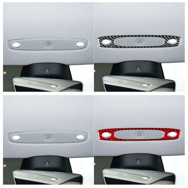 For Tesla Model 3 2023- Carbon Fiber Car Front Reading Light Panel Decorative Sticker, Left and R...