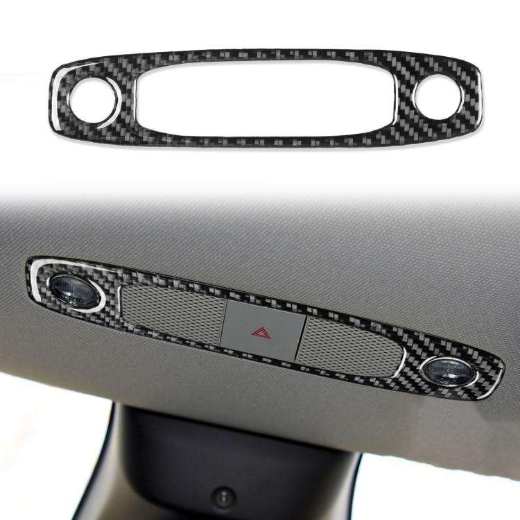 For Tesla Model 3 2017-2022 / Y 2020-2024 Carbon Fiber Car Front Reading Light Panel Decorative S...