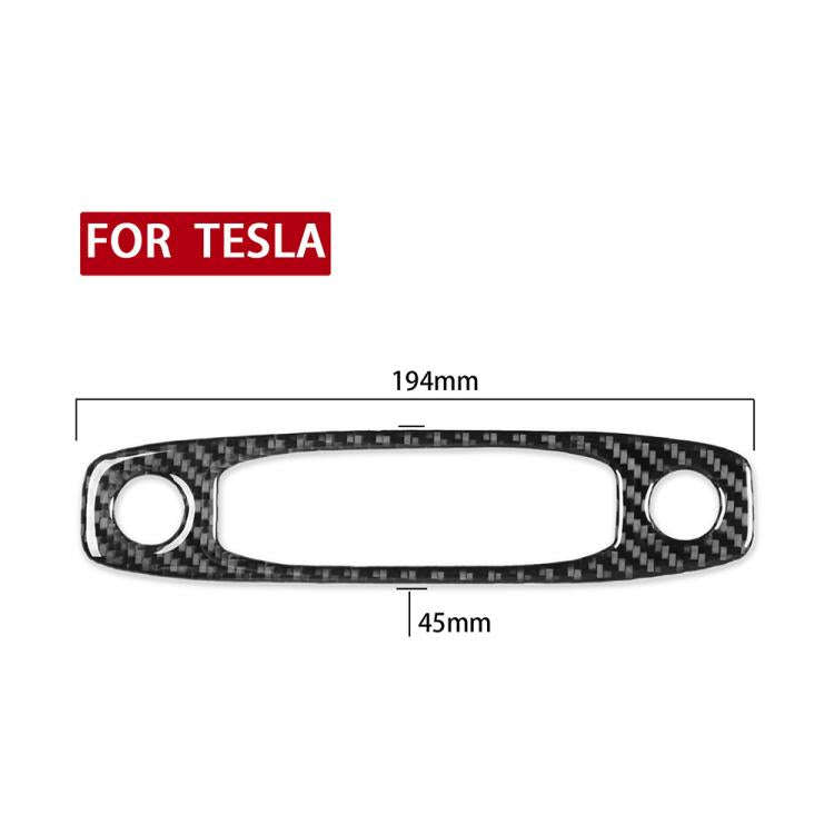 For Tesla Model 3 2017-2022 / Y 2020-2024 Carbon Fiber Car Front Reading Light Panel Decorative S...