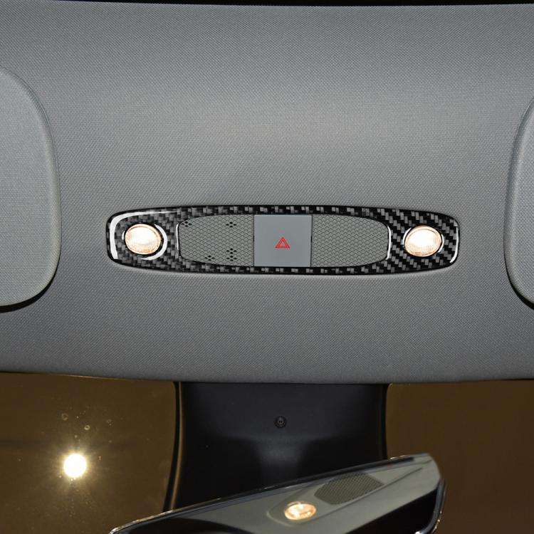 For Tesla Model 3 2017-2022 / Y 2020-2024 Carbon Fiber Car Front Reading Light Panel Decorative S...