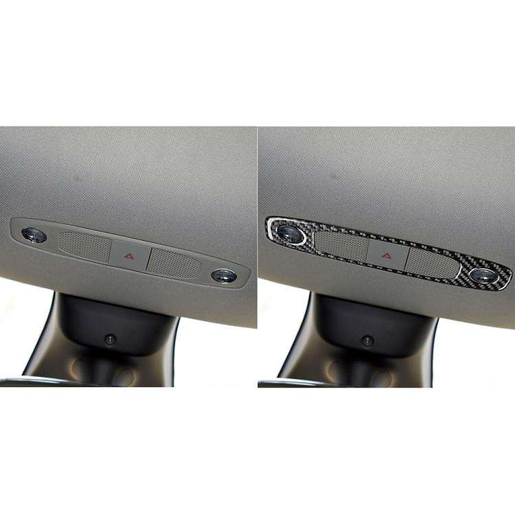 For Tesla Model 3 2017-2022 / Y 2020-2024 Carbon Fiber Car Front Reading Light Panel Decorative S...
