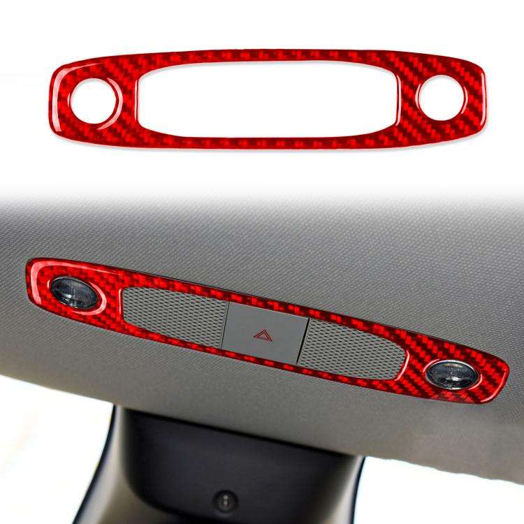 For Tesla Model 3 2017-2022 / Y 2020-2024 Carbon Fiber Car Front Reading Light Panel Decorative S...