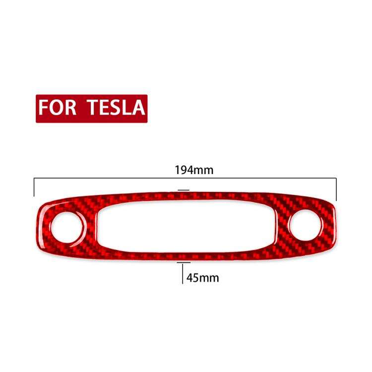 For Tesla Model 3 2017-2022 / Y 2020-2024 Carbon Fiber Car Front Reading Light Panel Decorative S...