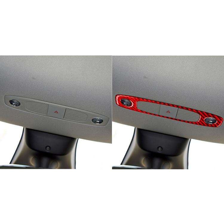 For Tesla Model 3 2017-2022 / Y 2020-2024 Carbon Fiber Car Front Reading Light Panel Decorative S...