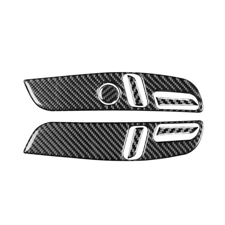 For Tesla Model 3 2023- 7pcs/Set Carbon Fiber Car Seat Adjustment Panel Decorative Sticker, Right...