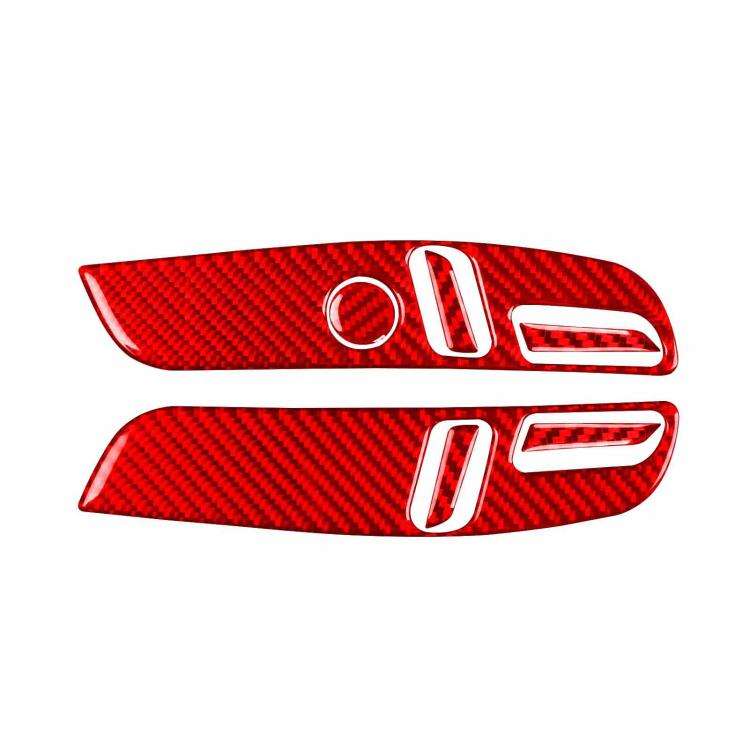 For Tesla Model 3 2023- 7pcs/Set Carbon Fiber Car Seat Adjustment Panel Decorative Sticker, Right...