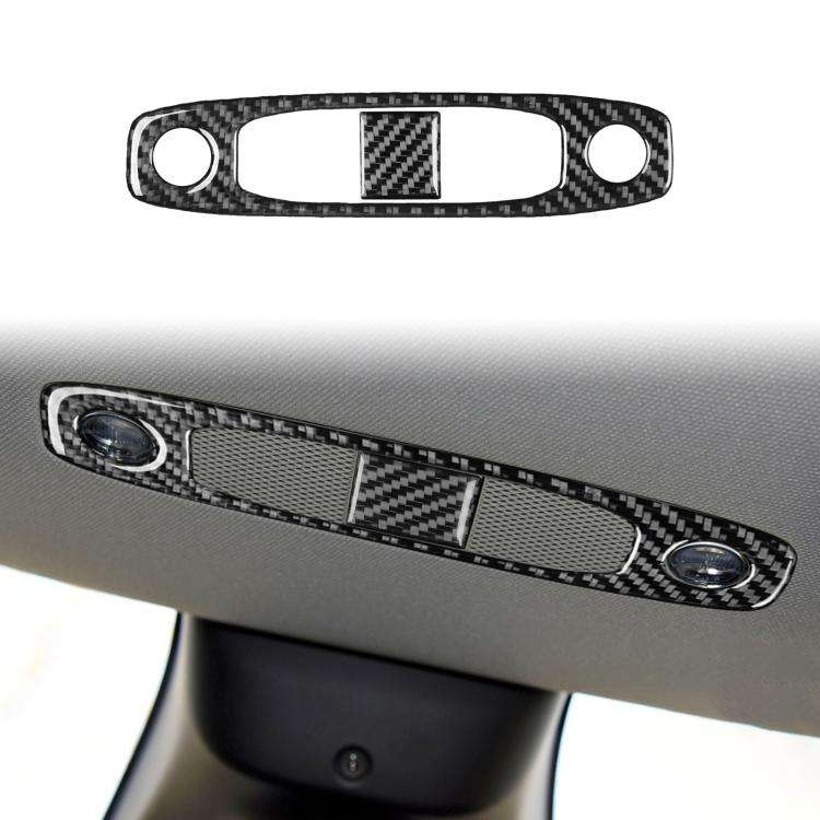For Tesla Model 3 2019-2022 / Y 2019-2024 2pcs/Set Carbon Fiber Car Reading Light Panel Decorativ...