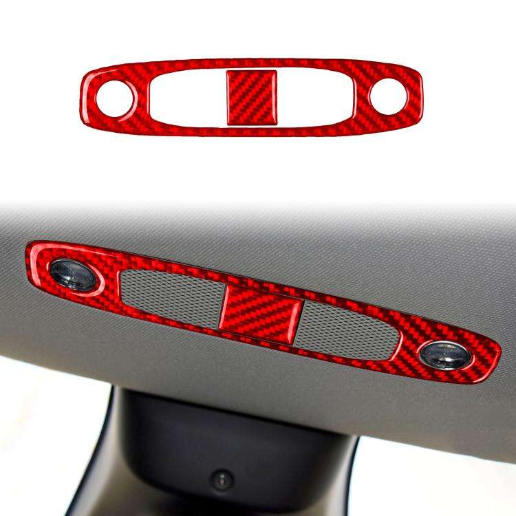 For Tesla Model 3 2019-2022 / Y 2019-2024 2pcs/Set Carbon Fiber Car Reading Light Panel Decorativ...