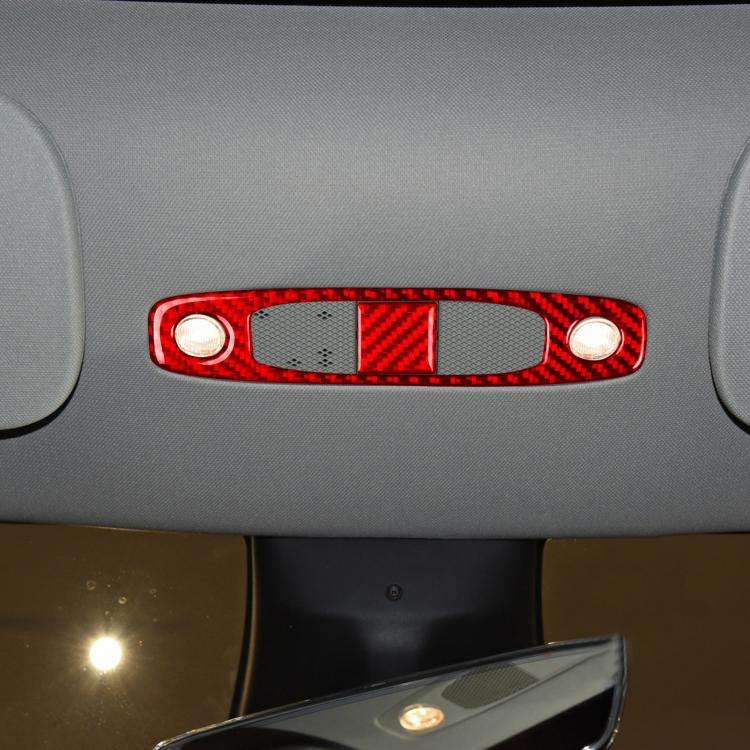 For Tesla Model 3 2019-2022 / Y 2019-2024 2pcs/Set Carbon Fiber Car Reading Light Panel Decorativ...