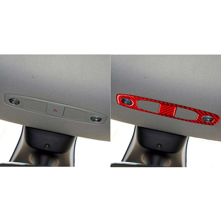 For Tesla Model 3 2019-2022 / Y 2019-2024 2pcs/Set Carbon Fiber Car Reading Light Panel Decorativ...
