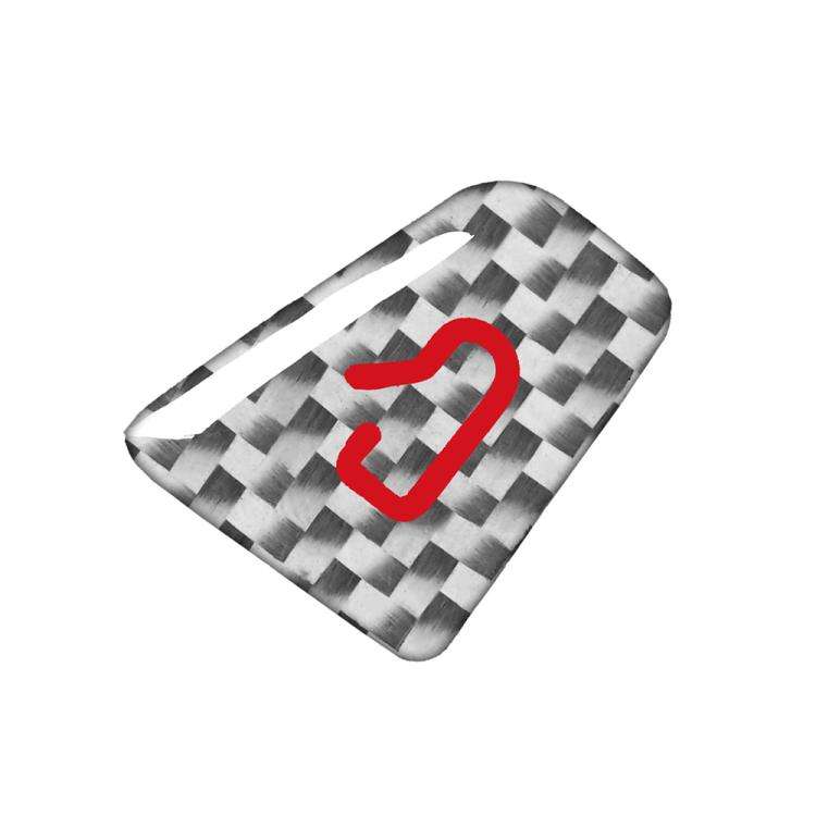 For Tesla Model 3 2019-2023 / Y 2019-2024 4pcs/Set Carbon Fiber Car Door Switch Decorative Sticke...