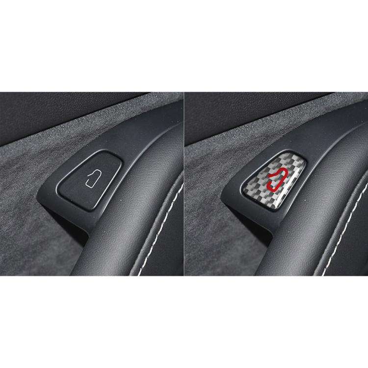 For Tesla Model 3 2019-2023 / Y 2019-2024 4pcs/Set Carbon Fiber Car Door Switch Decorative Sticke...
