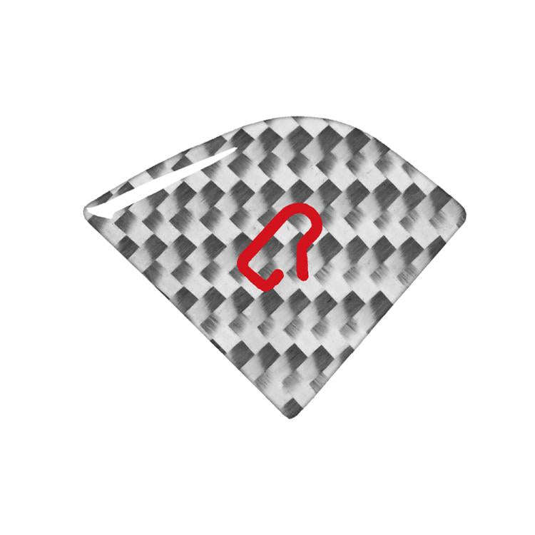 For Tesla Model 3 New Edition 2023+ 4pcs/Set Carbon Fiber Car Door Switch Decorative Sticker with...