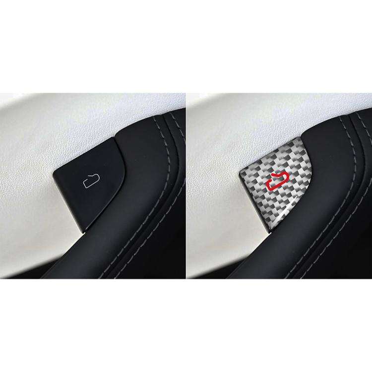 For Tesla Model 3 New Edition 2023+ 4pcs/Set Carbon Fiber Car Door Switch Decorative Sticker with...
