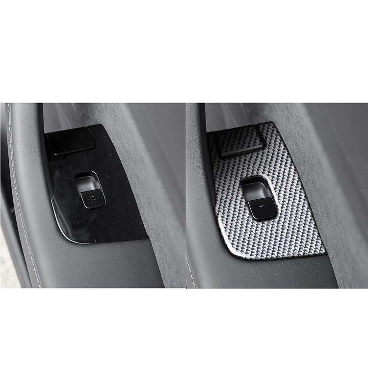 For Tesla Model 3 2017-2022 / Y 2020-2024 6pcs/Set Carbon Fiber Car Window Lift Panel Decorative ...