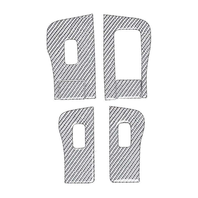 For Tesla Model 3 2017-2022 / Y 2020-2024 6pcs/Set Carbon Fiber Car Window Lift Panel Decorative ...