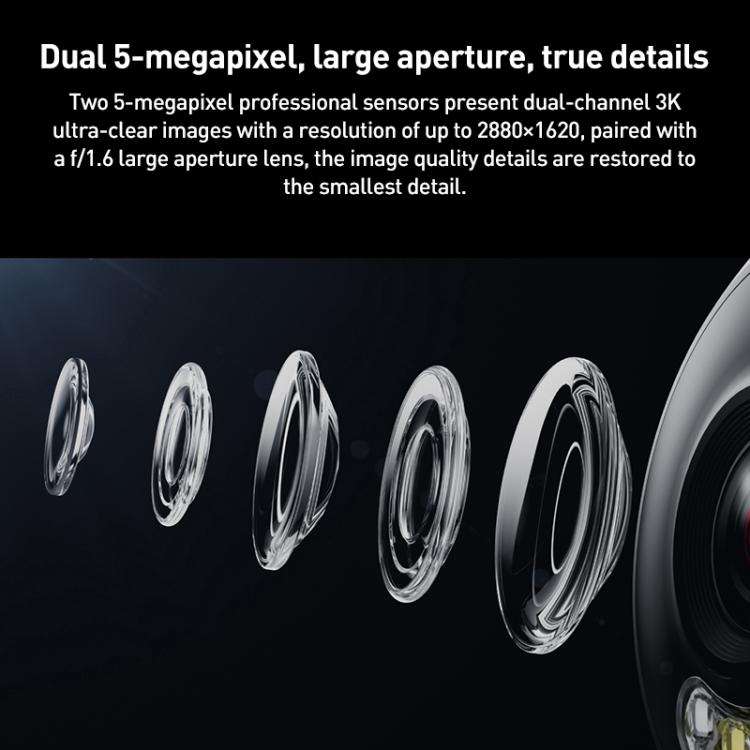 Original Xiaomi Outdoor Camera 4 MJSXJ10HL Dual 5MP 3K Ultra HD IP66 Waterproof(White)
