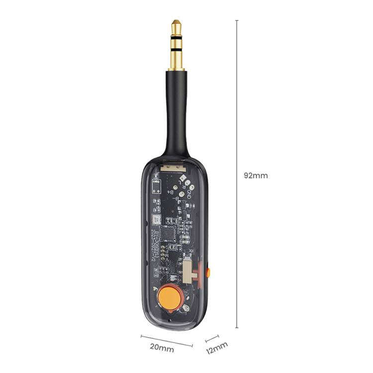 BOYI BY306 AUX Car FM Transmitter Wireless Bluetooth 5.3 Receiver(Black)