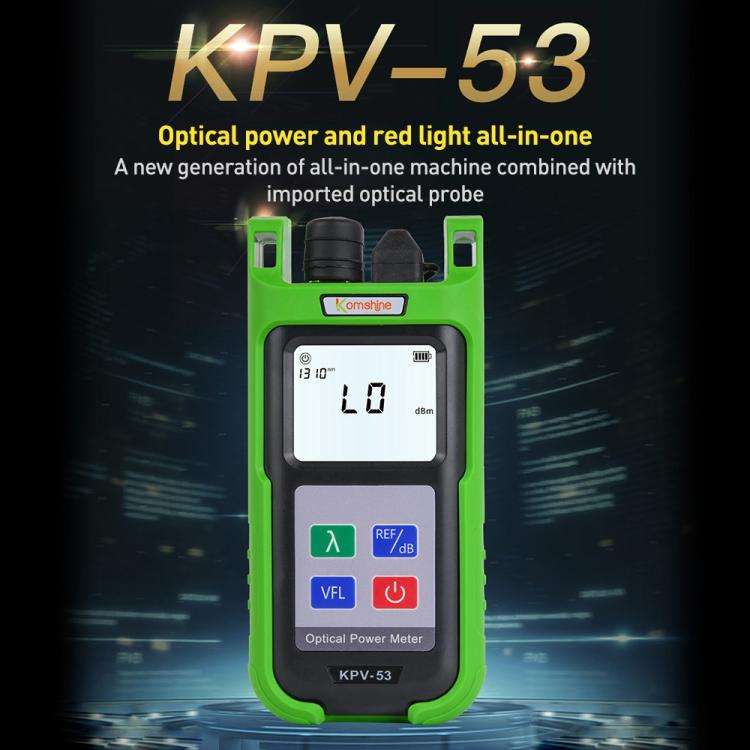 Komshine KPV-53 Optical Power Meter Fiber Loss Measuring Instrument, Model:KPV-53-C/-50dBm+26dBm